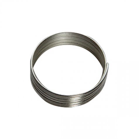 Пружина - основа для колец толщина 0,6мм d 20мм (10витков) цвет:серебро