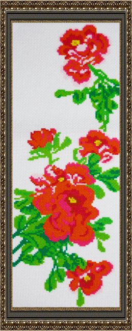 «Светлица» рисунок на канве для вышивания крестом МК-041 «Цветок» 11,2*31,5см (1шт) цвет:МК-041