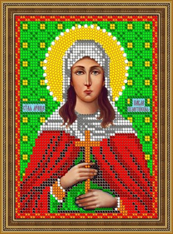 «Светлица» рисунок на ткани для вышивания бисером 696М «Св. Павла» 12*16см (1шт) цвет:696М