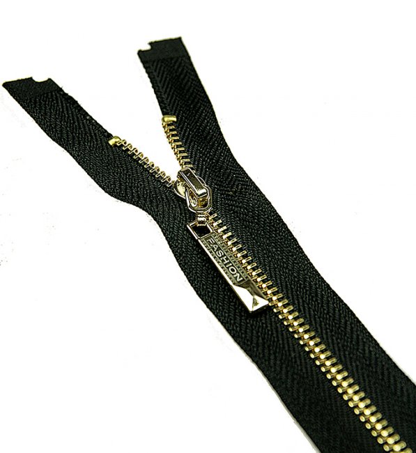 Молния Fashion "металл" золото тип 3-1 разъемная 65см (1шт) цвет:075-черный