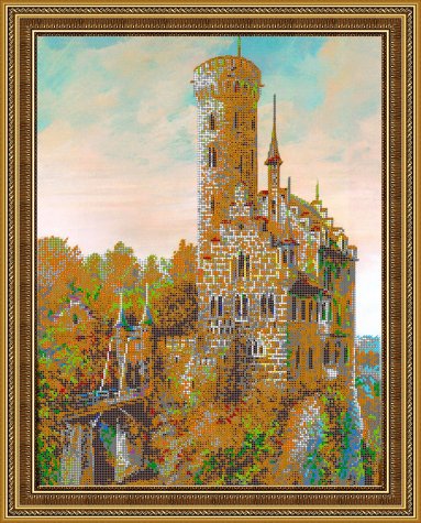 «Светлица» набор для вышивания бисером №358 «Замок» бисер Чехия 49*39,7см (1шт) цвет:358