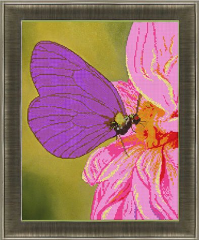 «Светлица» набор для вышивания бисером №363 «Бабочка» бисер Чехия 30*38см (1шт) цвет:363