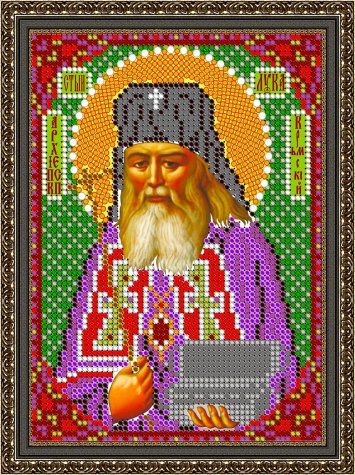 «Светлица» рисунок на ткани для вышивания бисером 417М «Св. Лука Крымский» 12*16см (1шт) цвет:417М