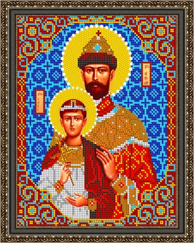 «Светлица» рисунок на ткани для вышивания бисером 832 «Св. Царь Николай» 19*24см(1шт) цвет:832