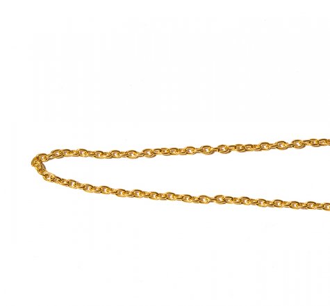 Цепь металл декоративная 11544-5 звено 4*3мм (5м) цвет:золото