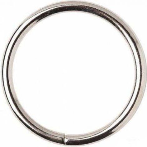 Кольцо металл №8072 разъемное 15/21мм (50шт) цвет:никель