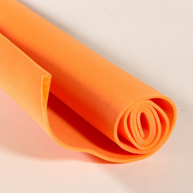 Фоамиран в рулоне 0,7-1мм (50*60см) цвет:234-оранжевый