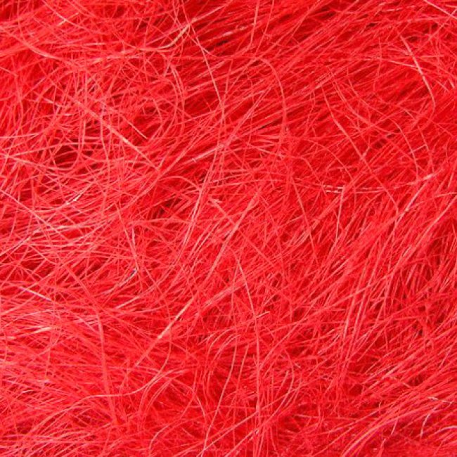 Сизаль - натуральное волокно (100гр) цвет:А009-красный