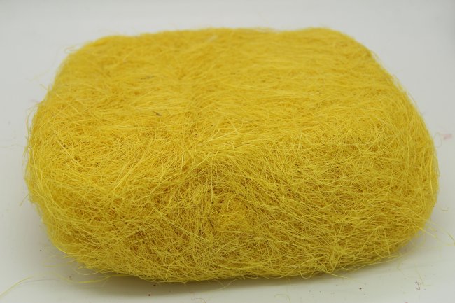 Сизаль - натуральное волокно (100гр) цвет:А003-желтый