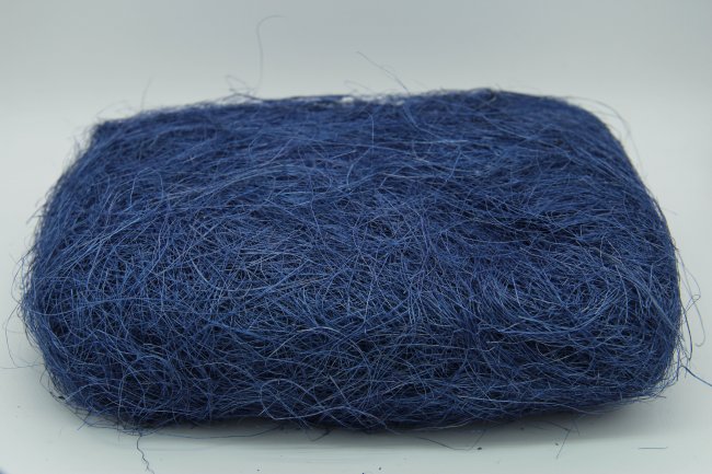 Сизаль - натуральное волокно (100гр) цвет:А012-синий
