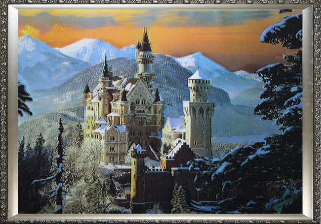 Картина 5D «Замок» (без рамки) 38*28см (1шт) цвет:14176Б