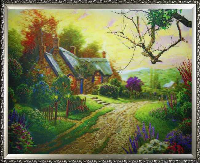 Картина 5D «Старый домик» 38*28см (1шт) цвет:14186