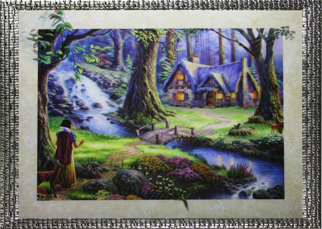 Картина 5D «Белоснежка в лесу» 38*28см (1шт) цвет:14123