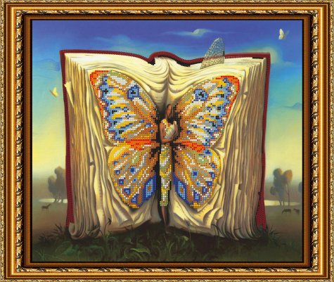 «Светлица» рисунок на ткани для вышивания бисером К-005 «Волшебная книга» 36*30,3см (1шт) цвет:К-005