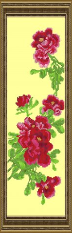 «Светлица» набор для вышивания бисером №041 «Цветок» бисер Чехия 14,9*47,8см (1шт) цвет:041