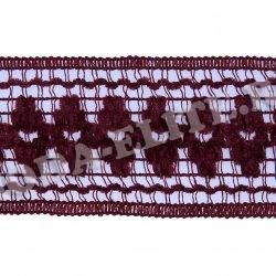 Тесьма плетеная BG - 4802 5,5см (25м) цвет:C048-т.бордовый
