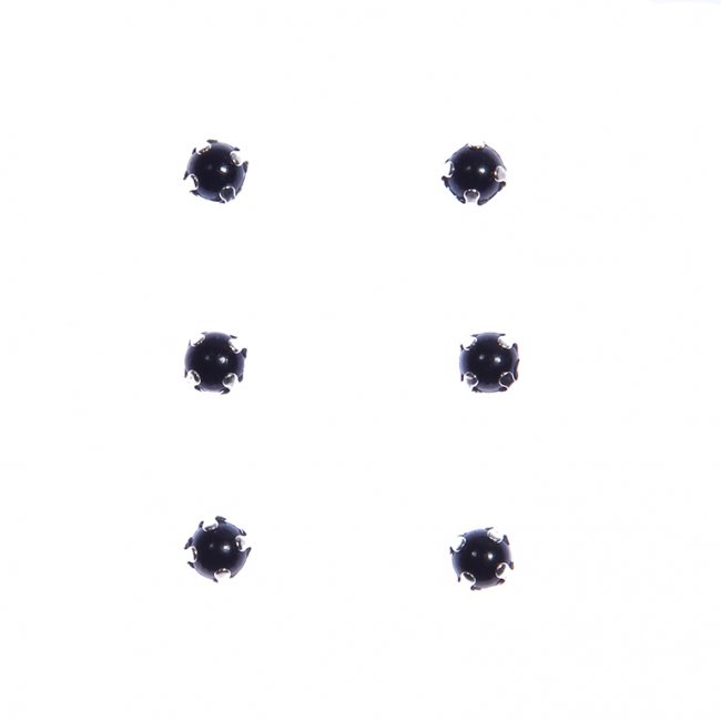 Жемчуг пришивной в лапках FS 7084 d 4мм (10000шт) цвет:075-черный