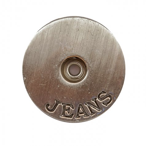 Пуговица джинс FS7486 на ломаной ножке d25мм (10шт) цвет:т.никель