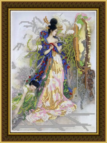 «Светлица» рисунок на ткани для вышивания бисером К-193 «Восток» 19*24см (1шт) цвет:К-193