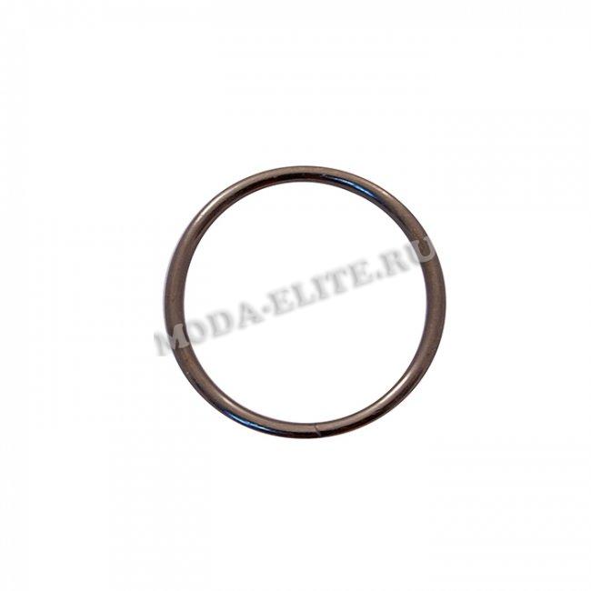 Кольцо металл №8071 сварное 35/41мм (10шт) цвет:т. никель