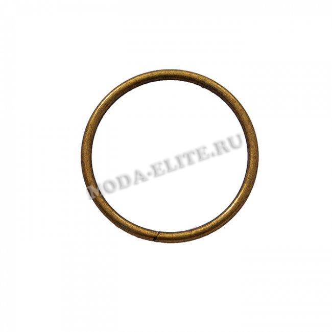 Кольцо металл №8071 сварное 35/41мм (10шт) цвет:т. никель