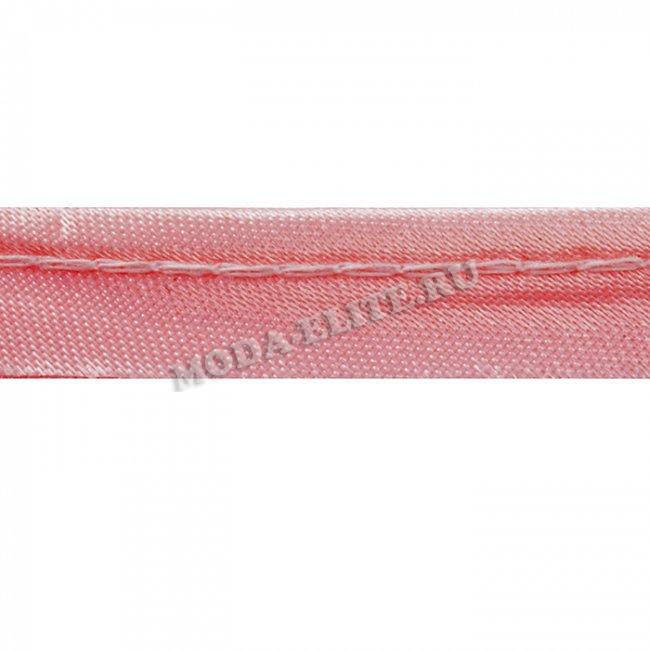 Кант атласный сшивной 10мм (50м) цвет:512-св.розовый