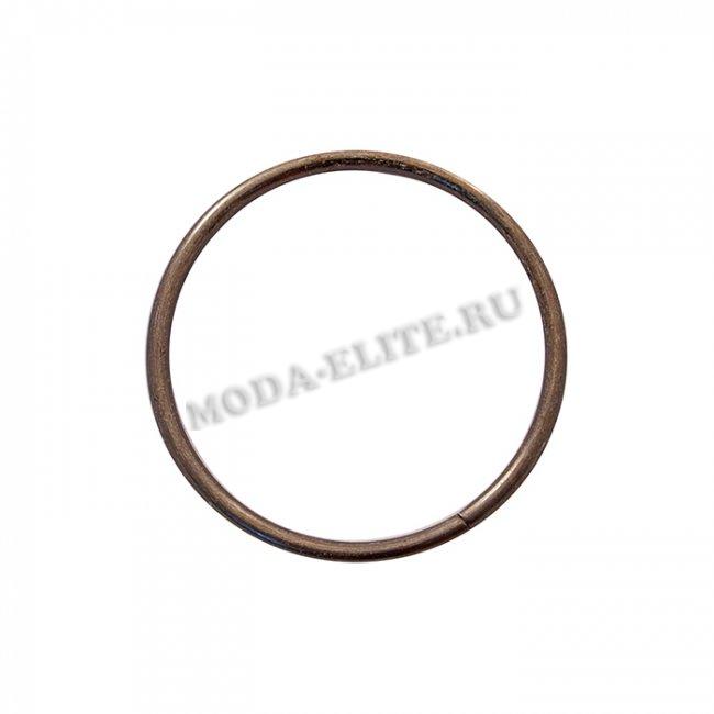 Кольцо металл №8072 разьемное 45/51мм (10шт) цвет:т.никель