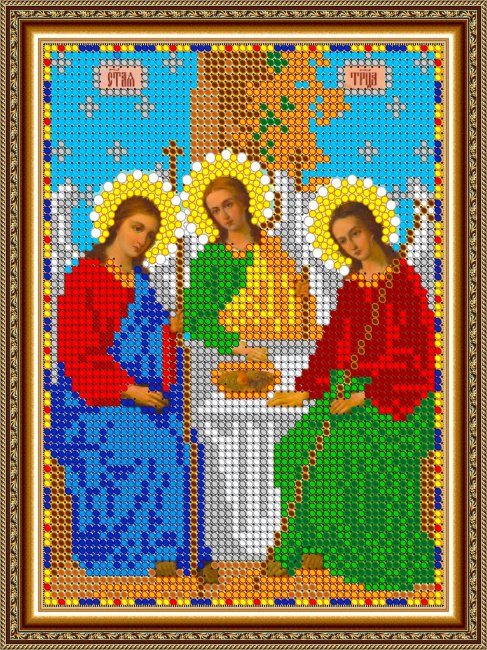 «Светлица» набор для вышивания бисером 8331М «Святая Троица» бисер Чехия 12*16см (1шт) цвет:8331М