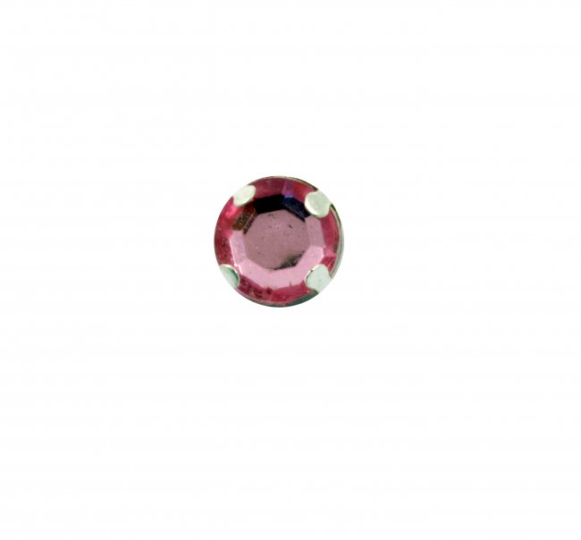 Стразы пришивные в лапках FS8339 d 7мм (20шт) цвет:042-розовый