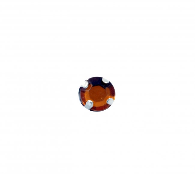 Стразы пришивные в лапках FS8339 d 6мм (50шт) цвет:847-св.оранжевый
