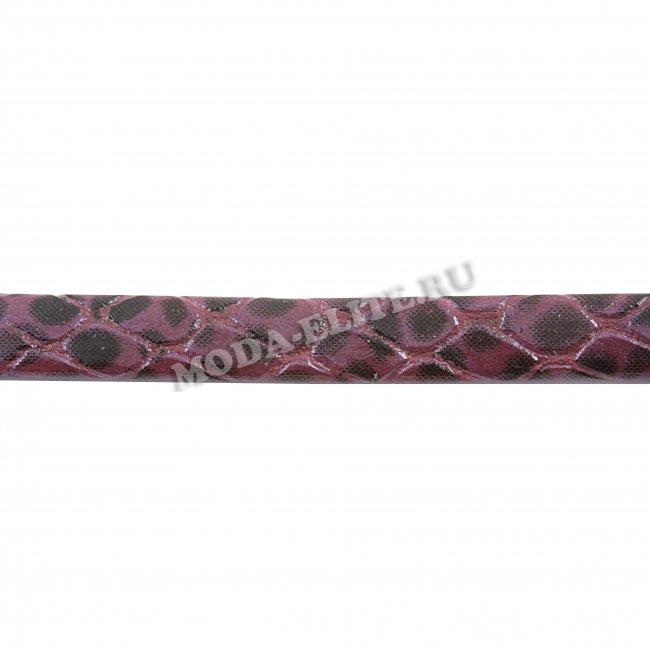 Лента ременная кожзам №8717 "рептилия" 5мм (10м) цвет:230-фиолетовый