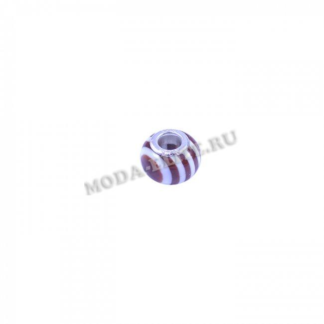 Бусина пластик в стиле "Pandora" ~15*10мм отверстие d 5мм (10шт) цвет:QA-04