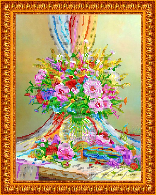 «Светлица» рисунок на ткани для вышивания бисером К-275 «Вдохновение» 30*24см (1шт) цвет:К-275