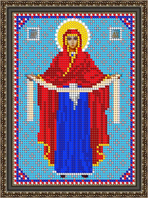 «Светлица» набор для вышивания бисером 8354М «Прсв. Богородица Покрова» бисер Чехия 12*16см (1шт) цвет:8354М