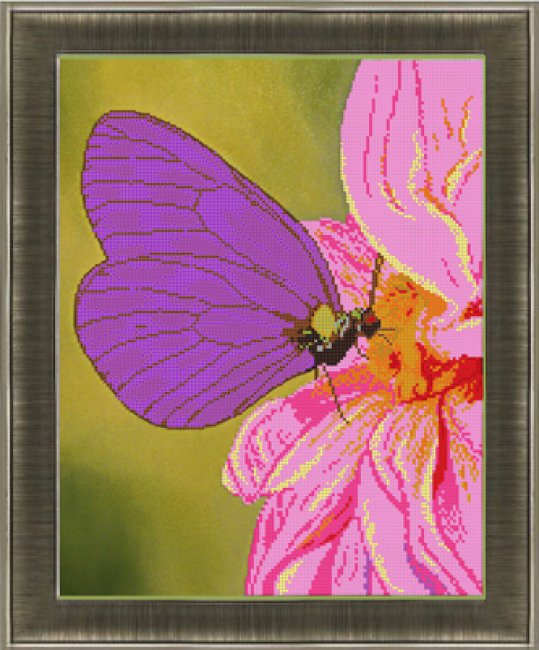 «Светлица» набор для вышивания бисером №363 «Бабочка» бисер Чехия 30*38см (1шт) цвет:363