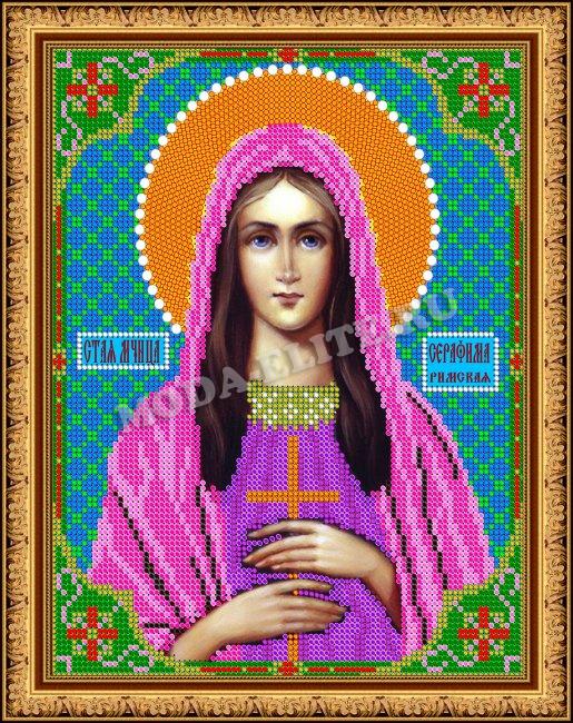 Икона из страз "Св. Серафима" (1шт) цвет:694