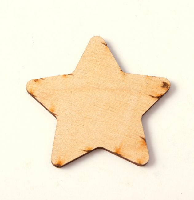 Добрый мастер деревянная заготовка для декупажа №10594 "Звезда" 6,1см (1шт) цвет:дерево