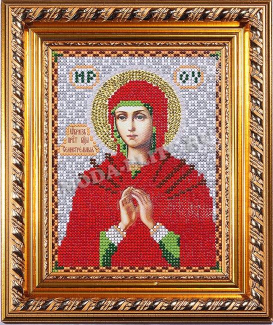Икона из страз "Прсв. Богородица Семистрельная" (1шт) цвет:ДМ-370