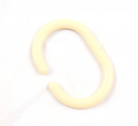 Кольцо для штор в ванную №11111 пластик 28*46мм (12шт) цвет:501-белый