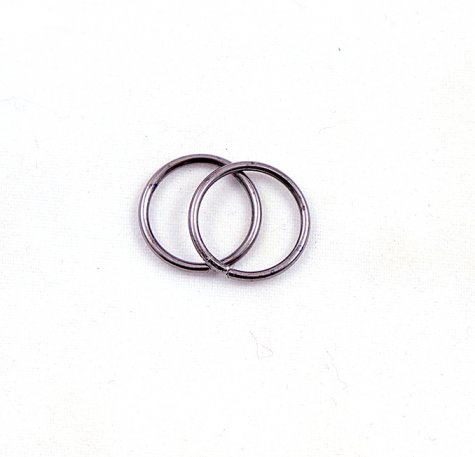 Колечко для бус S14 одинарное d 14мм (50шт) цвет:никель