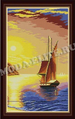 Схема с водорастворимым рисунком F446 для вышивания крестом 30*55,5см (1шт) цвет:арт.F446