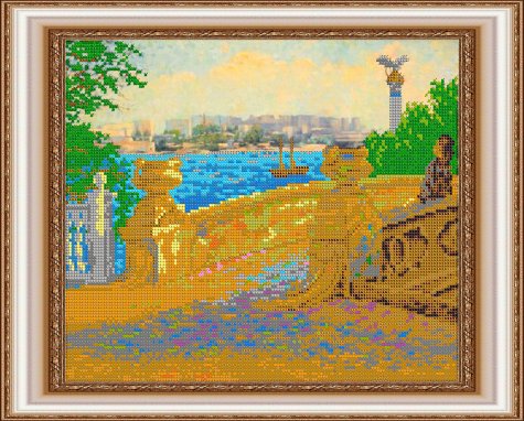 «Светлица» рисунок на ткани для вышивания бисером К-440 «Крым. Мост влюбленных» 30*24см (1шт) цвет:К-440