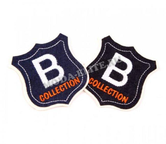 Термоаппликация вышитая № r2351 "B Collection" 6,5*6,5см (1шт) цвет:цветной