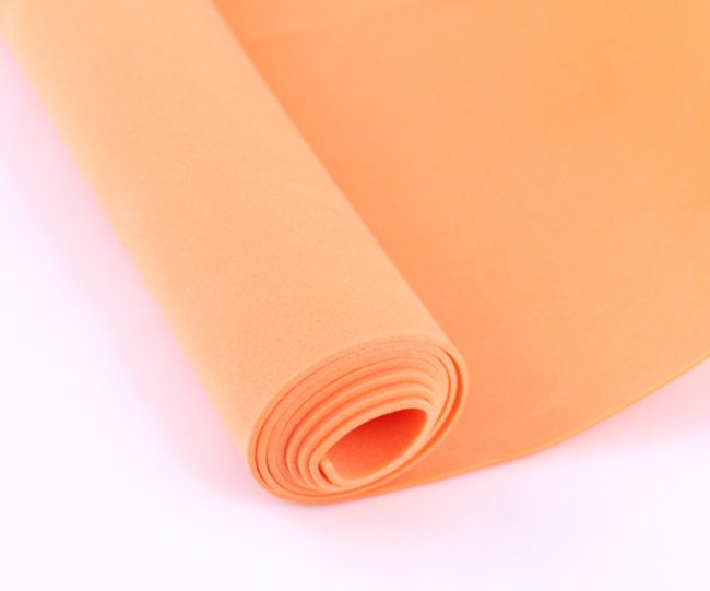 Фоамиран в рулоне 0,7-1мм (50*60см) цвет:006-оранжевый