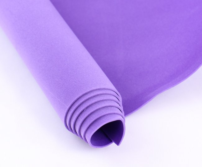 Фоамиран в рулоне 0,7-1мм (50*60см) цвет:303-фиолетовый