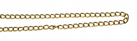 Цепь металл декоративная 11556-4звено 3,5*2,5мм (5м) цвет:золото