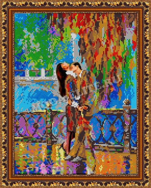 Картина из страз «Поцелуй»  (1шт) цвет:ДК-417