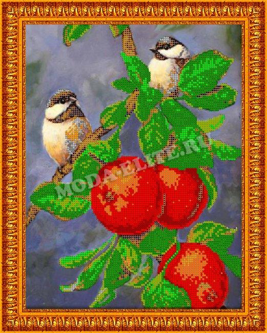 Картина из страз «Яблоневый сад»  (1шт) цвет:ДК-337