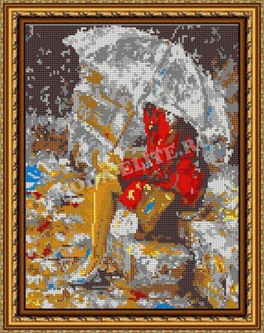 Картина из страз «Под дождем»  (1шт) цвет:ДК-449