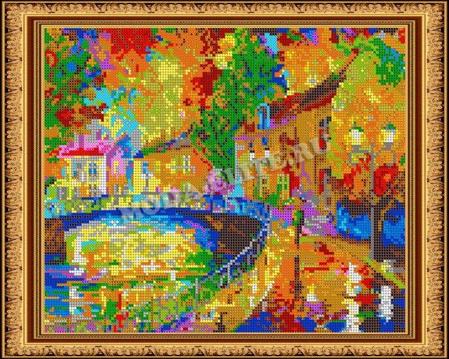 Картина из страз «Мост»  (1шт) цвет:ДК-410